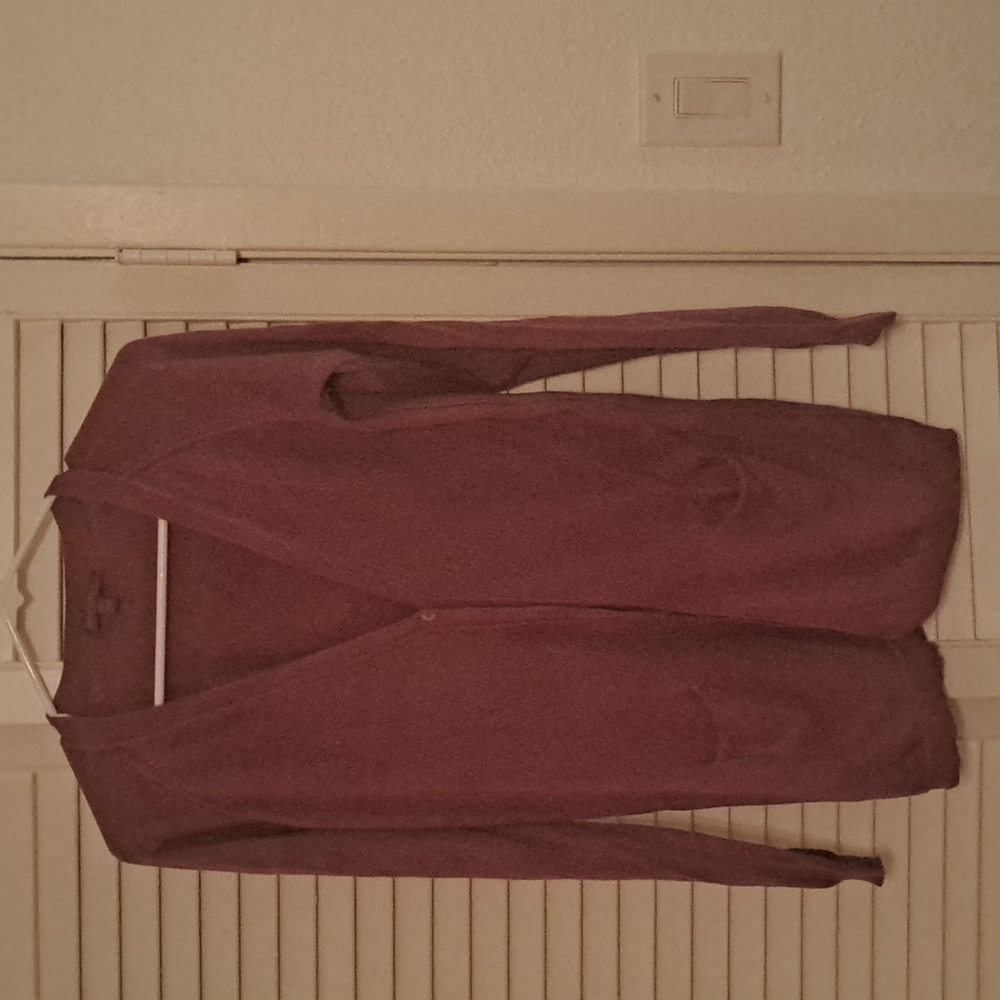 Plum Neiman Marcus cashmere cardigan medium-large